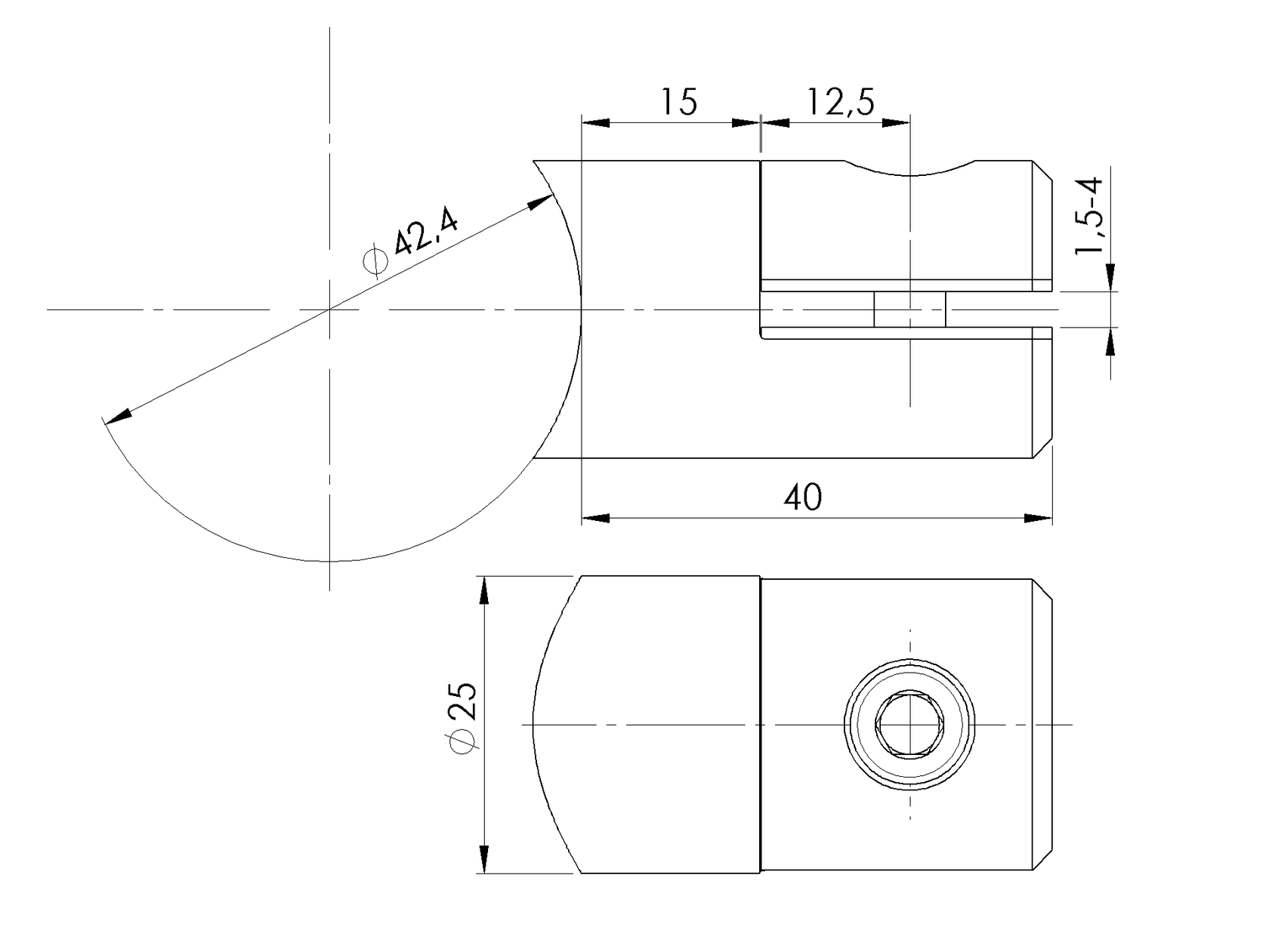 Držák výplně - plechu
