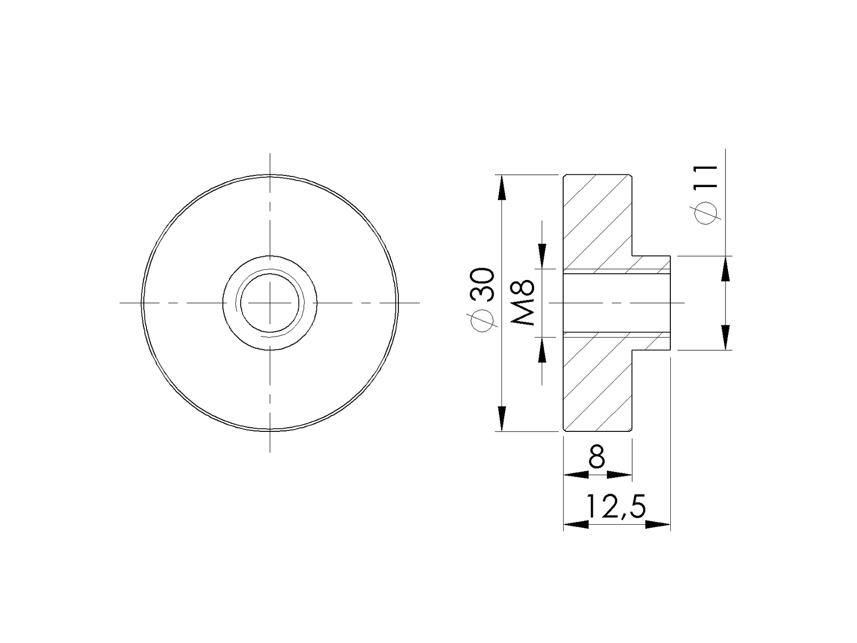 Kruhový držák skla