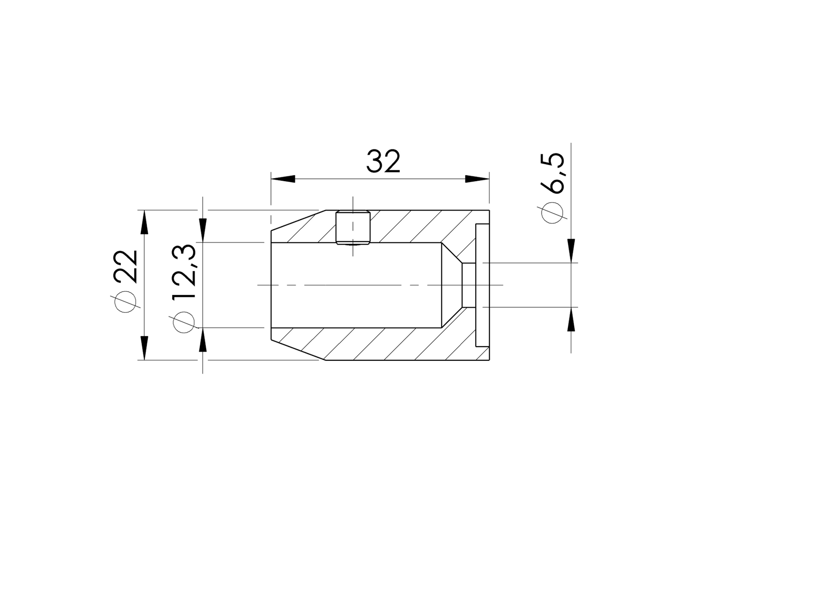 Držák výplně osový