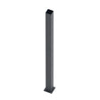 Sloup nerezový 100x100-2000 s kotevní přírubou - Antracit RAL 7016