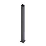 Sloup nerezový 100x100-2000, s kotevní přírubou, Antracit RAL 7016
