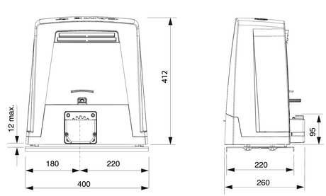 Pohon CAME pro posuvné brány 2500kg