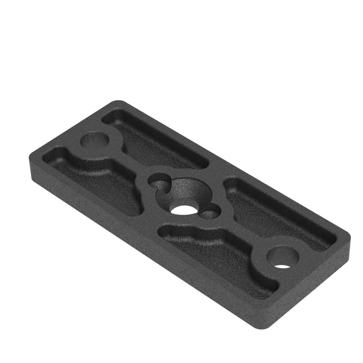 Nerezová kotvící deska pro sloupek 50x60 R7016