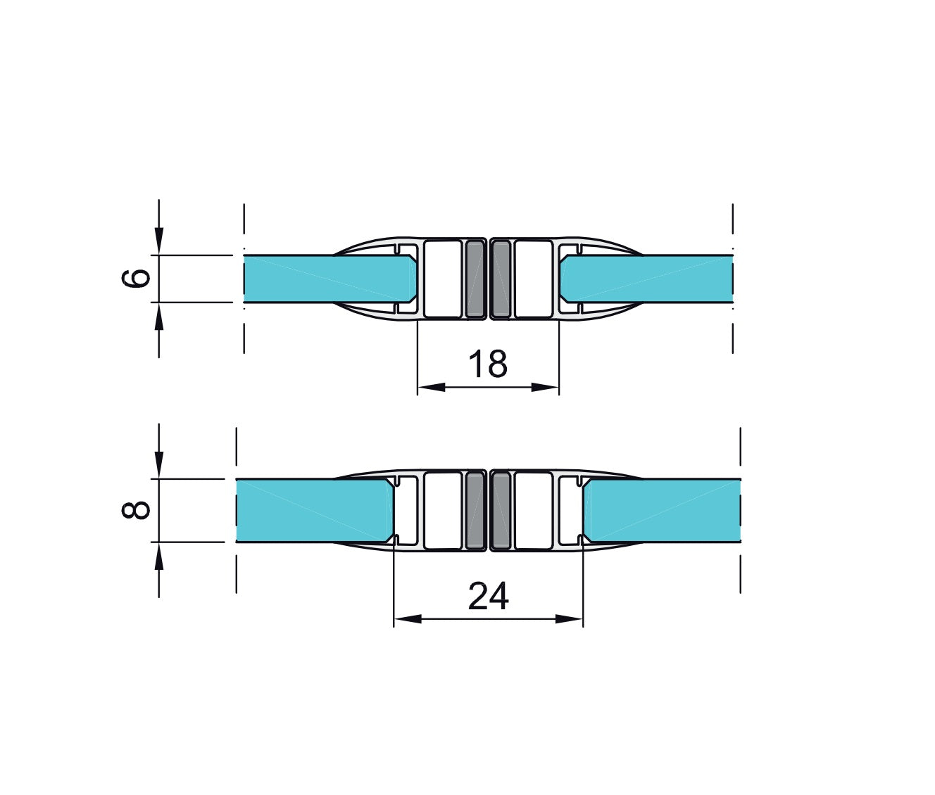 Těsnící lišta magnetická 180.stup pár