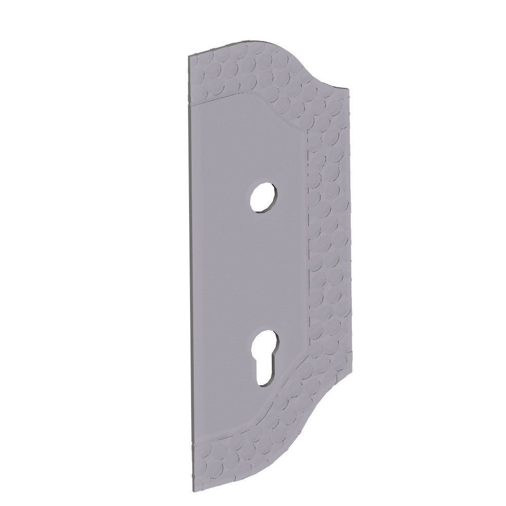 Štítek bránový zdobený 265x105, t3, a90, d19mm