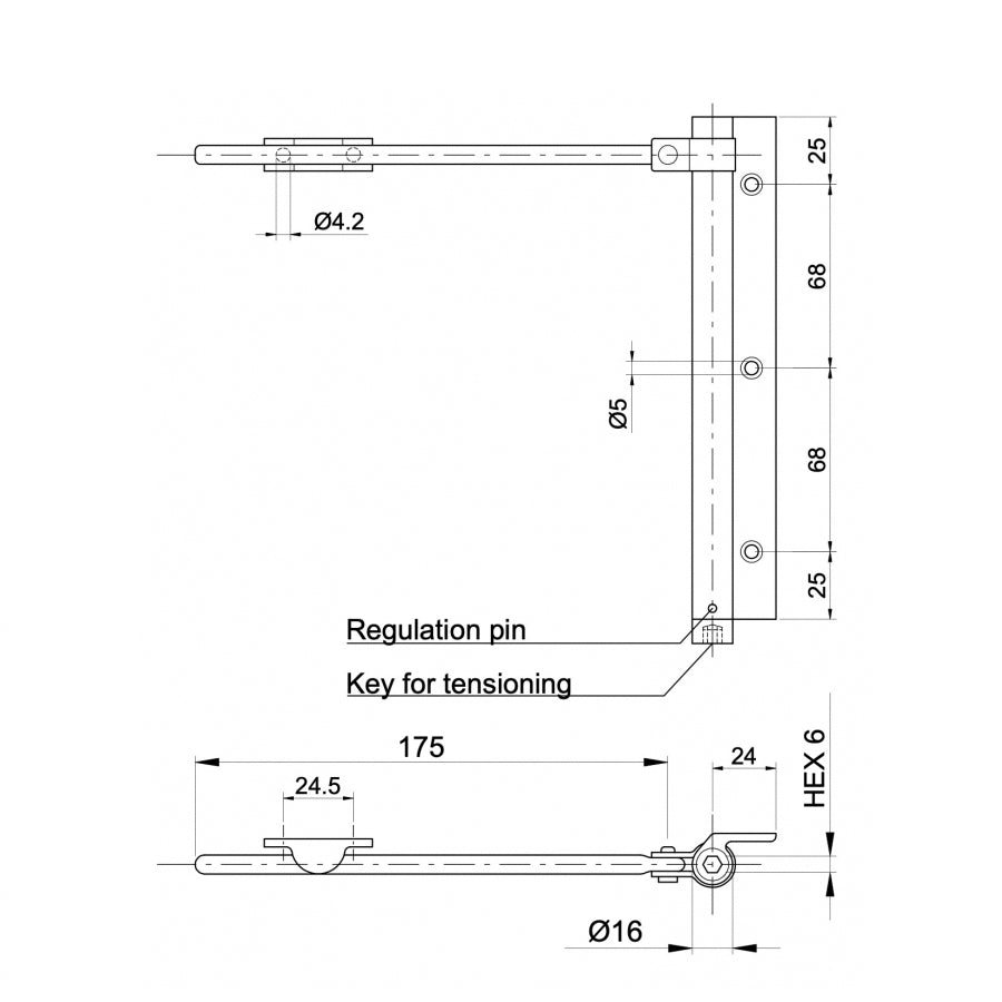 Pružinový zavírač dveří, Aluminium