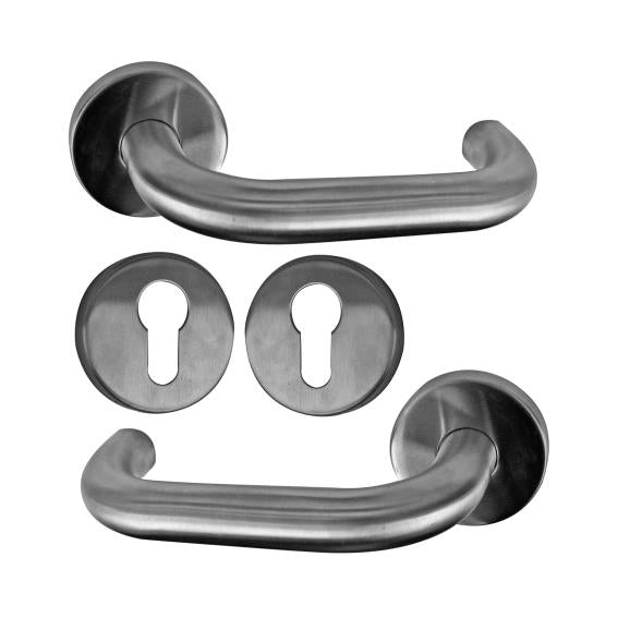 Klika se štítkem - 1pár AISI 304, K320