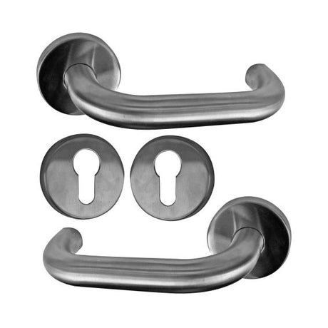 Klika se štítkem - 1pár AISI 304, K320