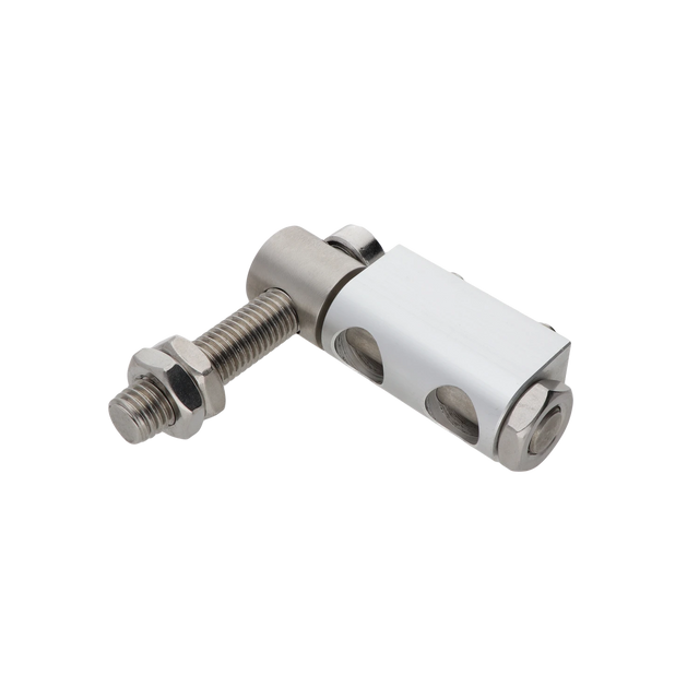 Nastavitelný závěs k přišroubování, nerez/hliník