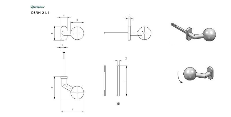 Klika koule pevná NEREZ AISI 304, K320,