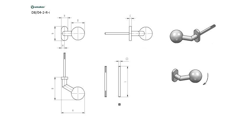 Klika koule pevná NEREZ AISI 304, K320