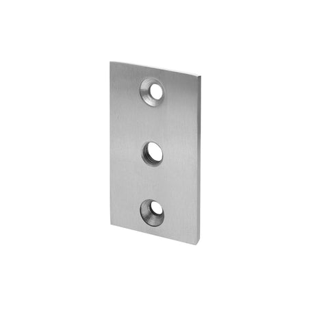 Deska pro nastavitelné závěsy, 100x60x8mm s 2 x 15,5mm, INOX