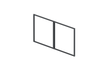 Hliníkový rám dvoukřídlé brány 3,92x1,85 m, Antracit R7016 - SET