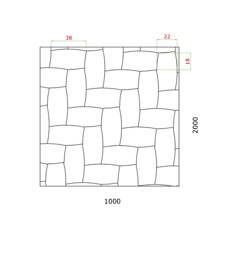 Designový 3D plech - Zn