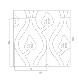 Designový 3D plech - Zn