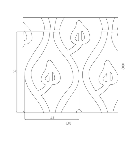 Designový 3D plech - Zn