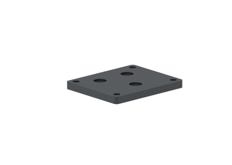 Aluminum Anchor Plate for Post 56x 60 - Anthracite RAL 7016