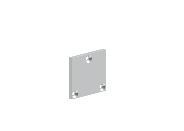 Aluminium Bottom Post Cover 56x60 - Natural