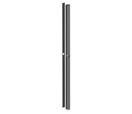 Sada hliníkového sloupku 50x60 a krytky pro zámkovou část - 1850mm R70