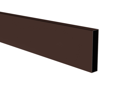 Hliníková lamela, 20x100x1,1-6000mm, hnědá RAL8017