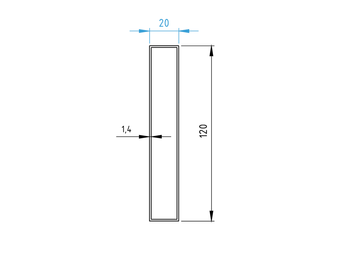 Hliníková plotová výplň 20 x 120 x 1,4 - 6,0 m - drevo dekor SVETLÝ DUB W02