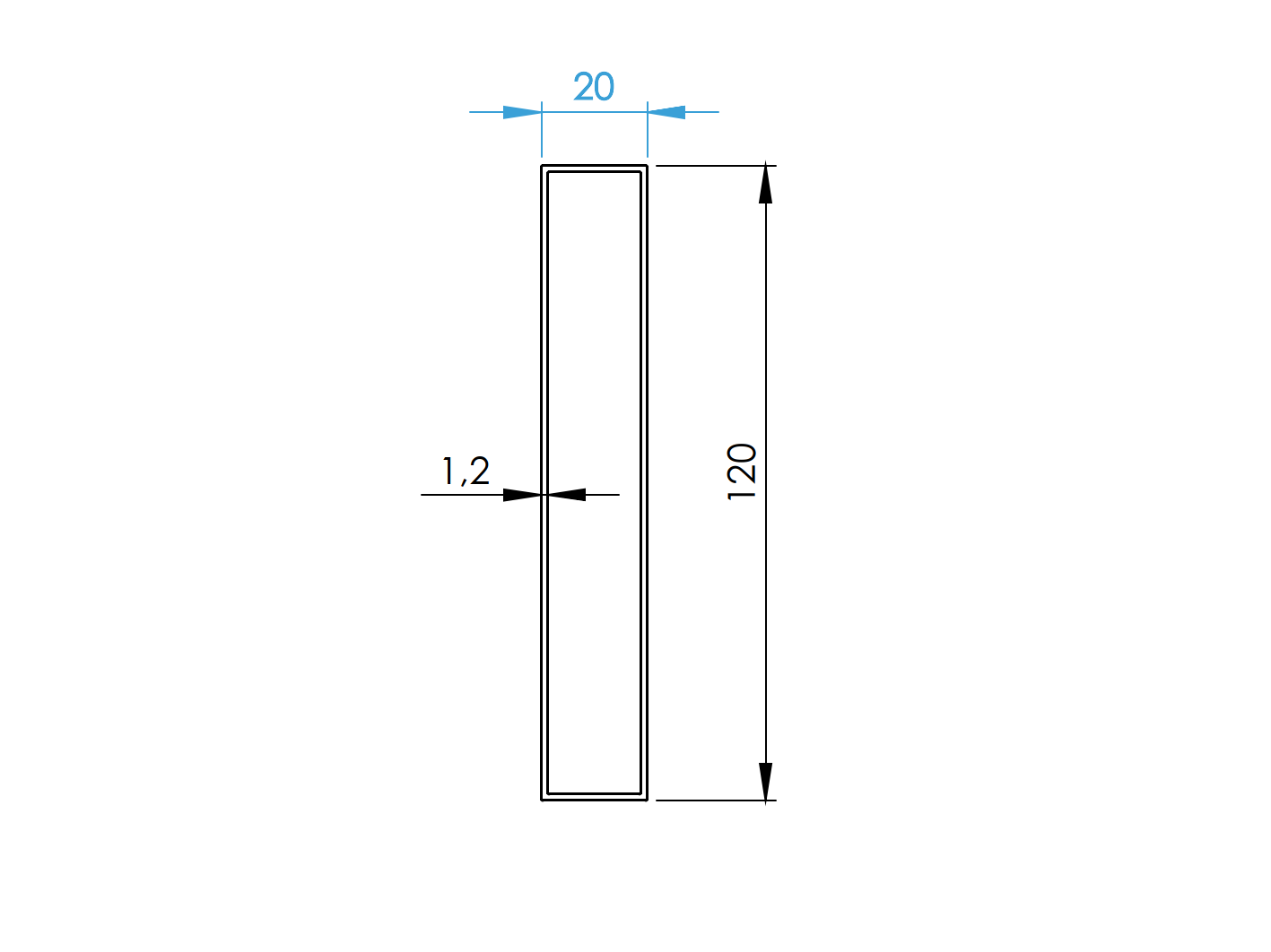 Hliníková plotová výplň 20x120x1,2 – 5x6,0 m – Antracit  RAL 7016