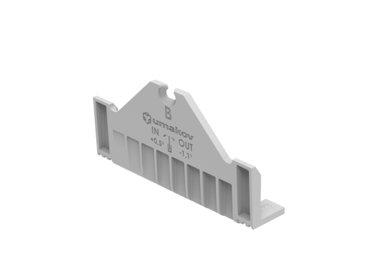 Sada pro nastavitelné upevnění skla - zlab B