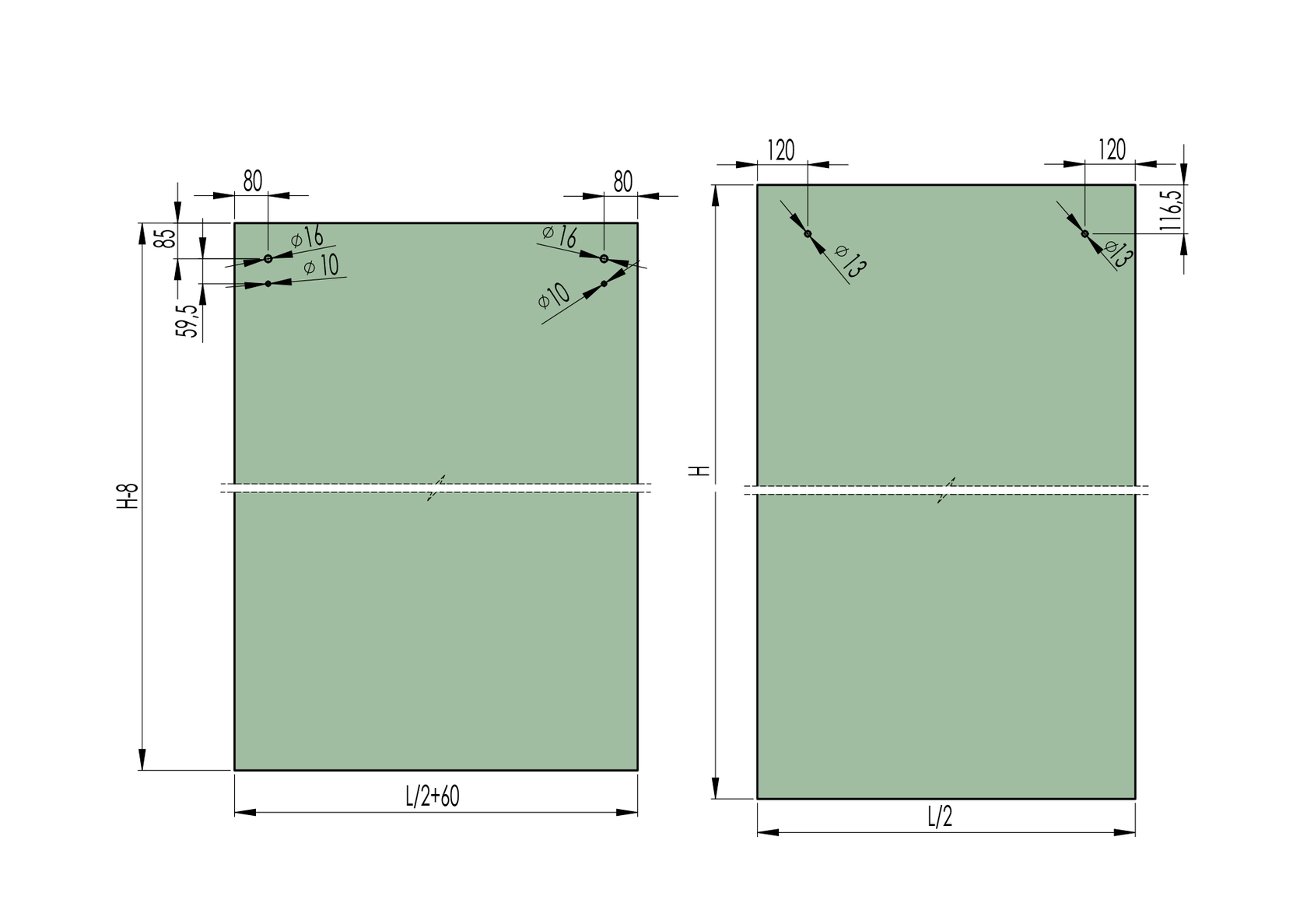 Kování - sprchový kout posuvni dvere