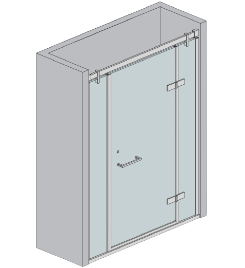 Kování - sprchový kout kridlove dvere