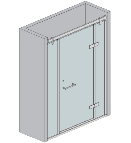 Kování - sprchový kout kridlove dvere