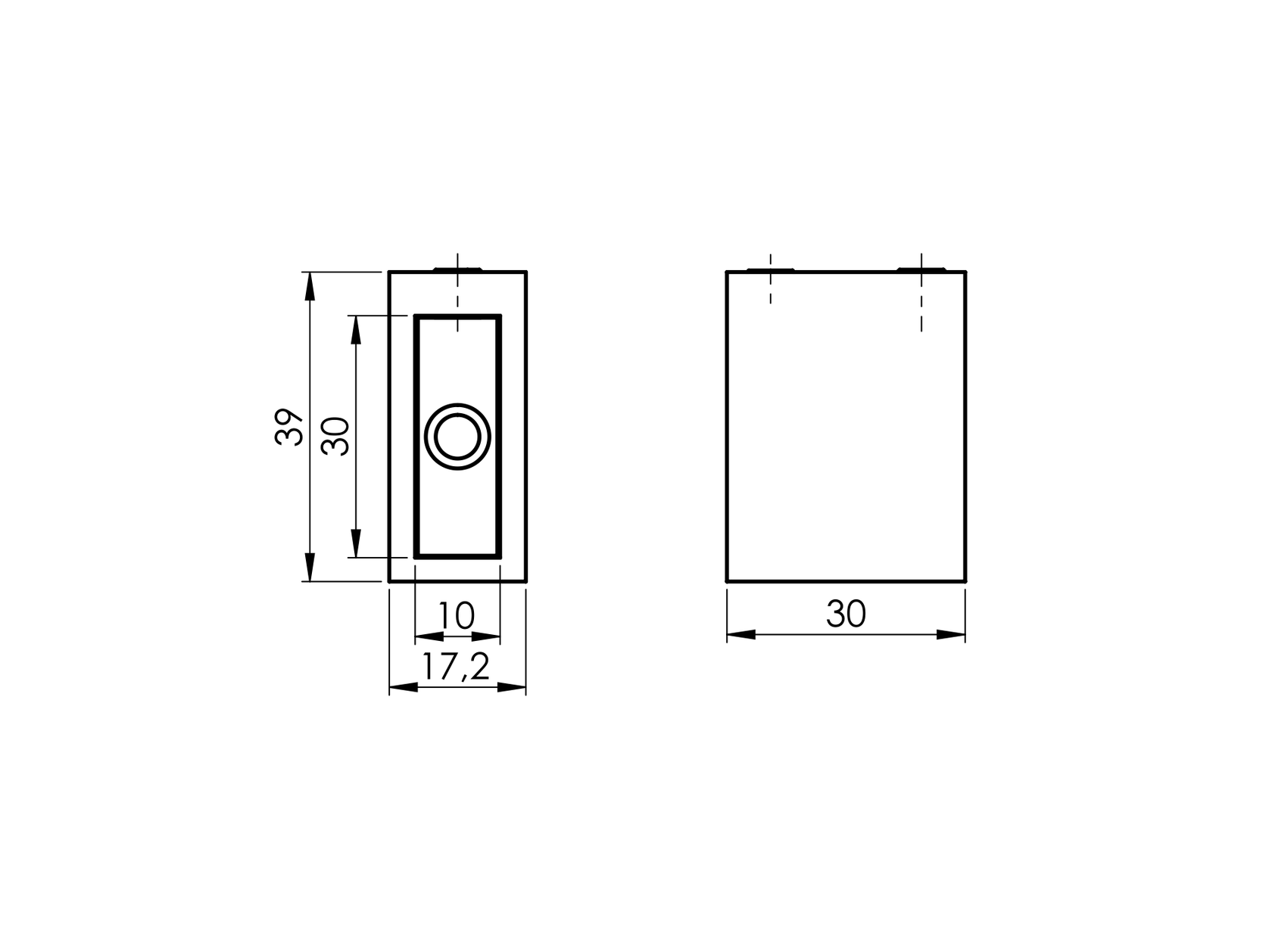 Držák stabilizátoru koncový pevný stěna