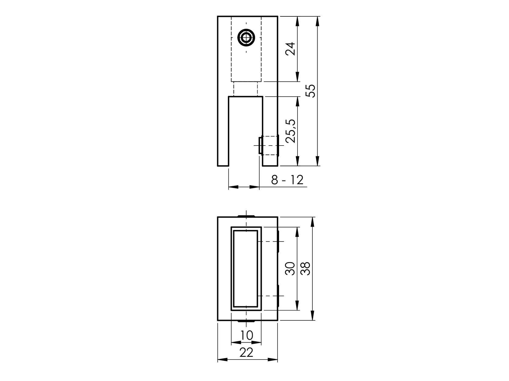 Držák stabilizátoru vertikální