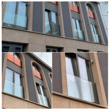 Francouzské okno hliník rám bez skla, kotvit do špalety