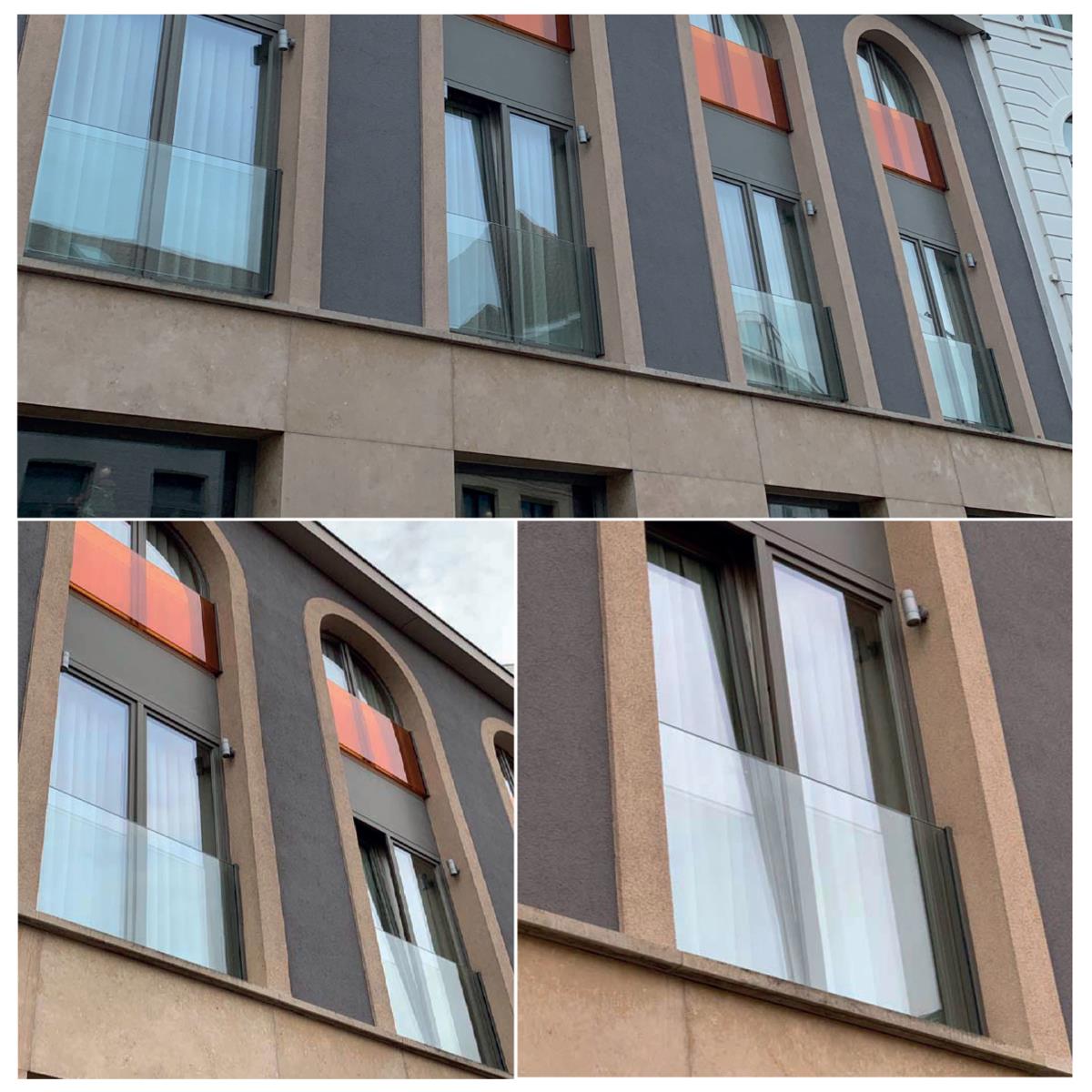 Francouzské okno hliník rám bez skla,  kotvit do špalety