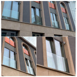 Francouzské okno hliník rám bez skla, kotvení do okna