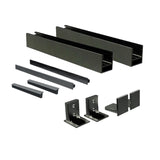 Francouzské okno hliník rám bez skla,  kotvit do špalety