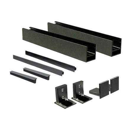 Francouzské okno hliník rám bez skla,  kotvit do špalety