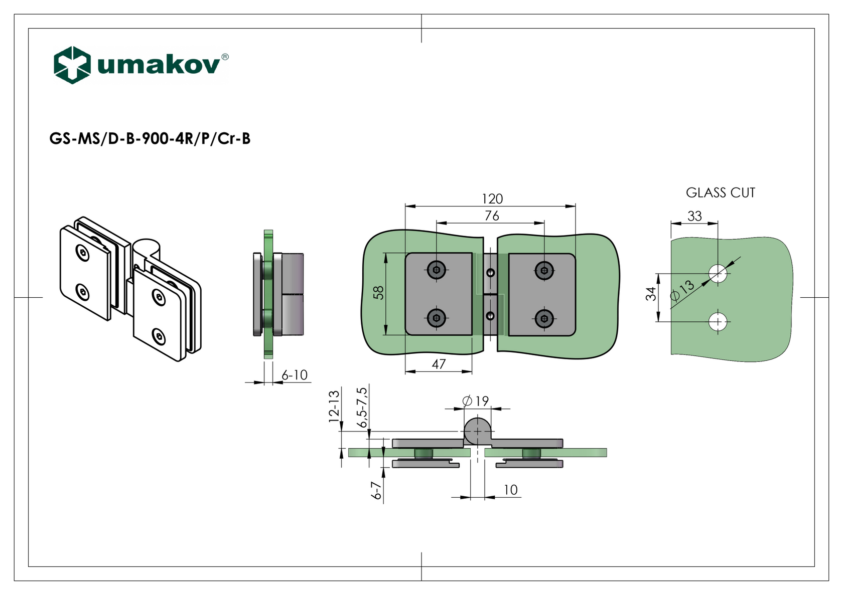 Závěs pro skleněné dveře do sprchy