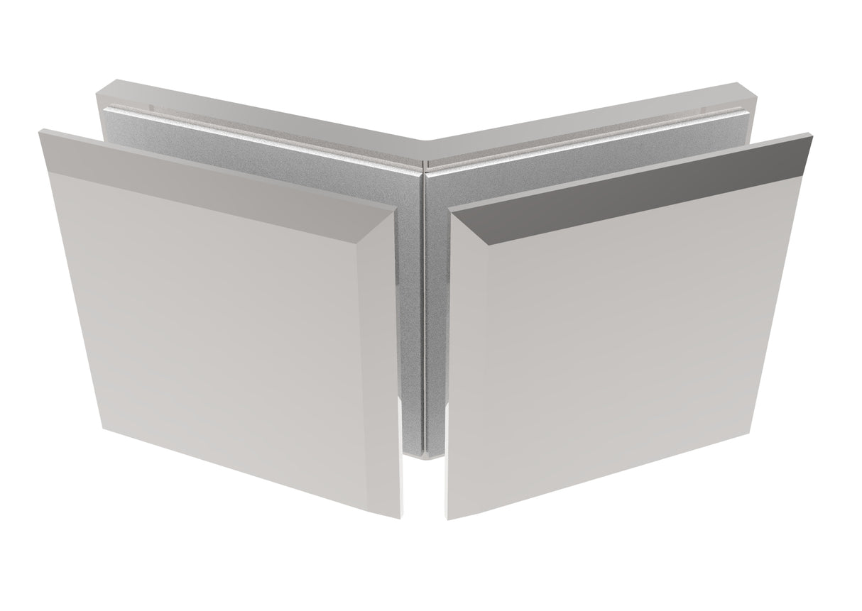 Držák skla, Zamak, 135°, T 8-10 mm