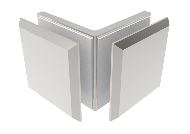 Držák skla, Zamak, 90°, T 8-10 mm