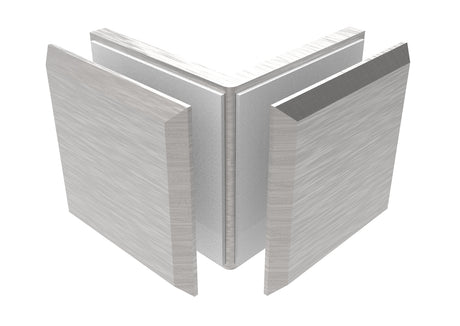 Držák skla, Zamak, 90°, T 8-10 mm