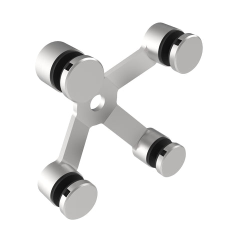 Úchyt skla, spider AISI304, 4xD30mm/90°