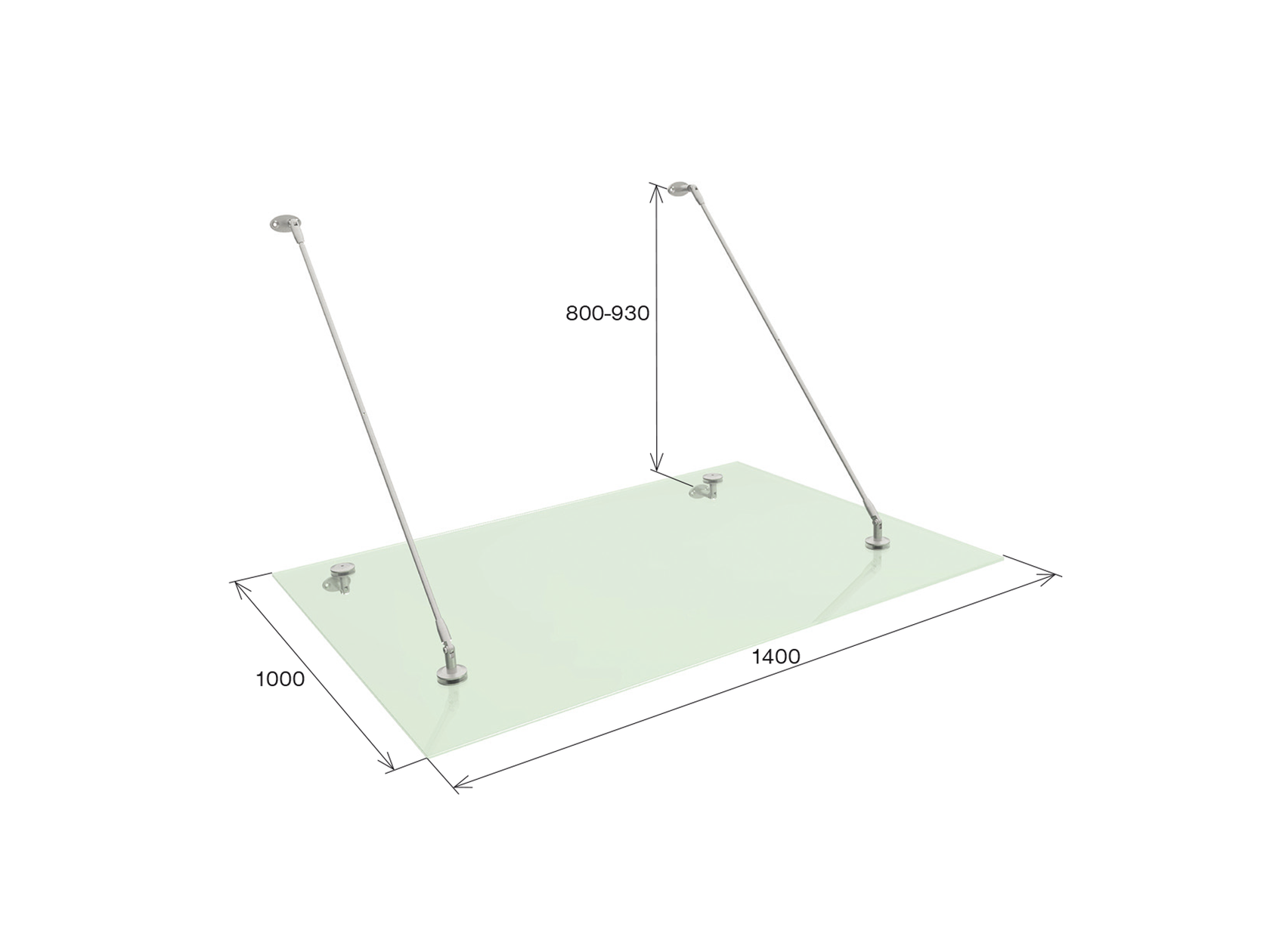 Přístřešek, táhlo kování