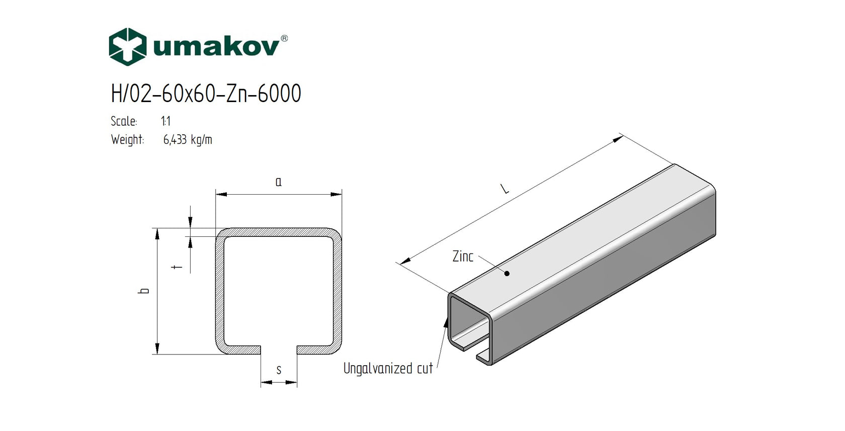 Vodíci profil, kolejnice posuvné samonosné brány Z