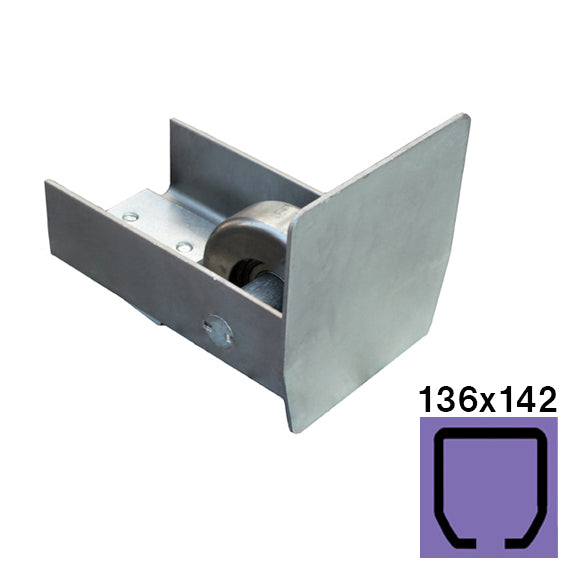 Kolečko dojezdové 136x142 do profilu s krytkou Zn,