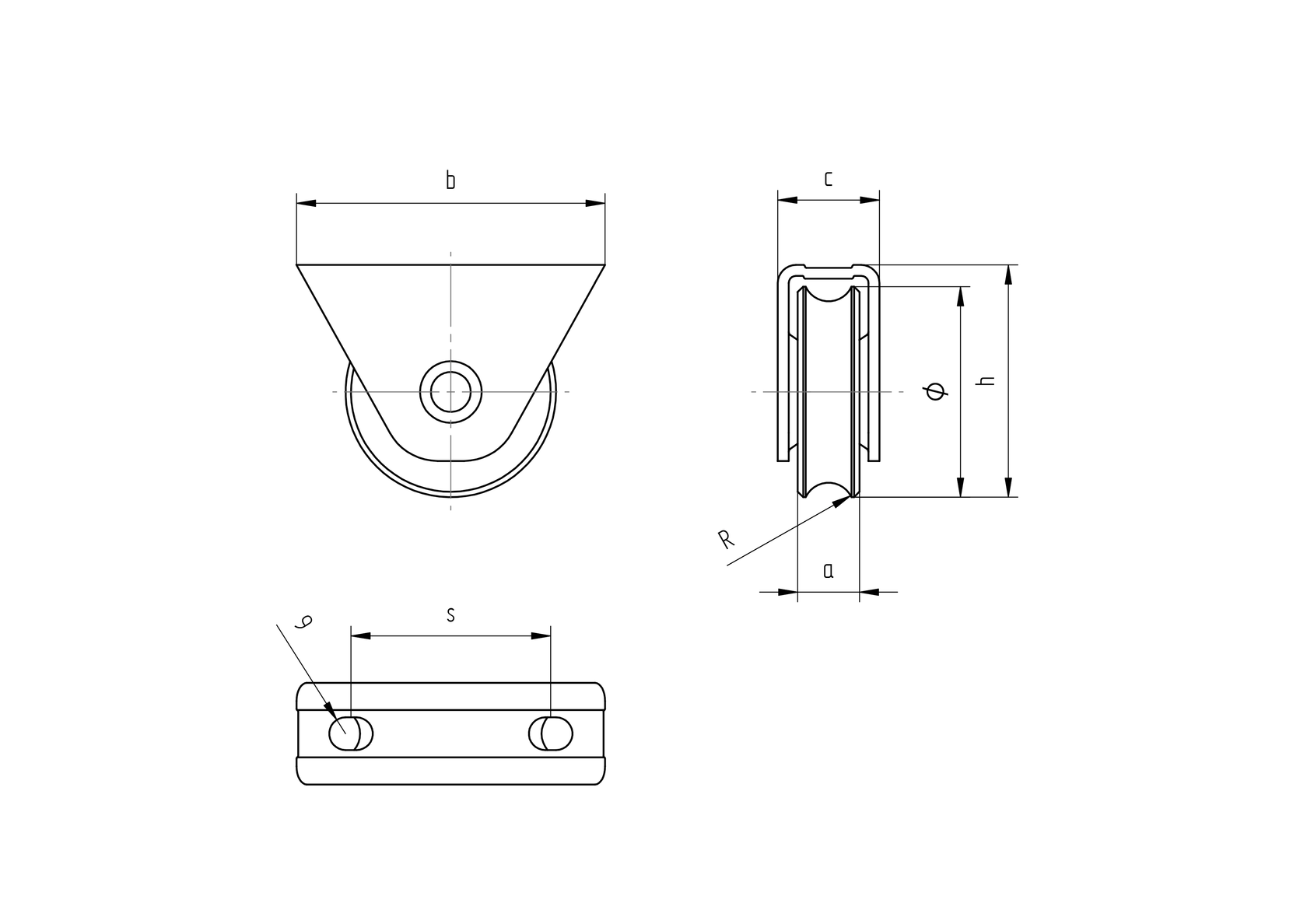 Kladka pojezdová - U, D80