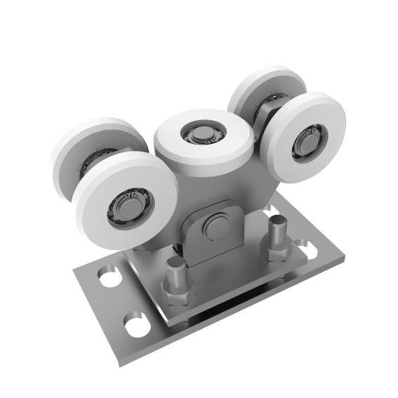 Vozík nosný Zn+NYLON, profil 90x95mm