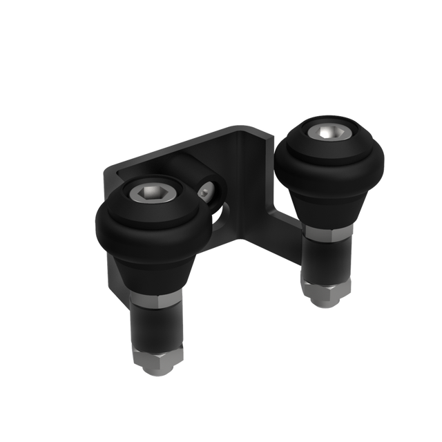 Horní doraz, Zn, profile 40mm, černý