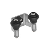 Horní doraz, Inox, b60mm, black rubber