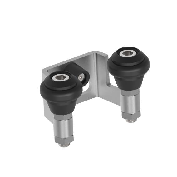 Horní doraz, Inox, b60mm, black rubber